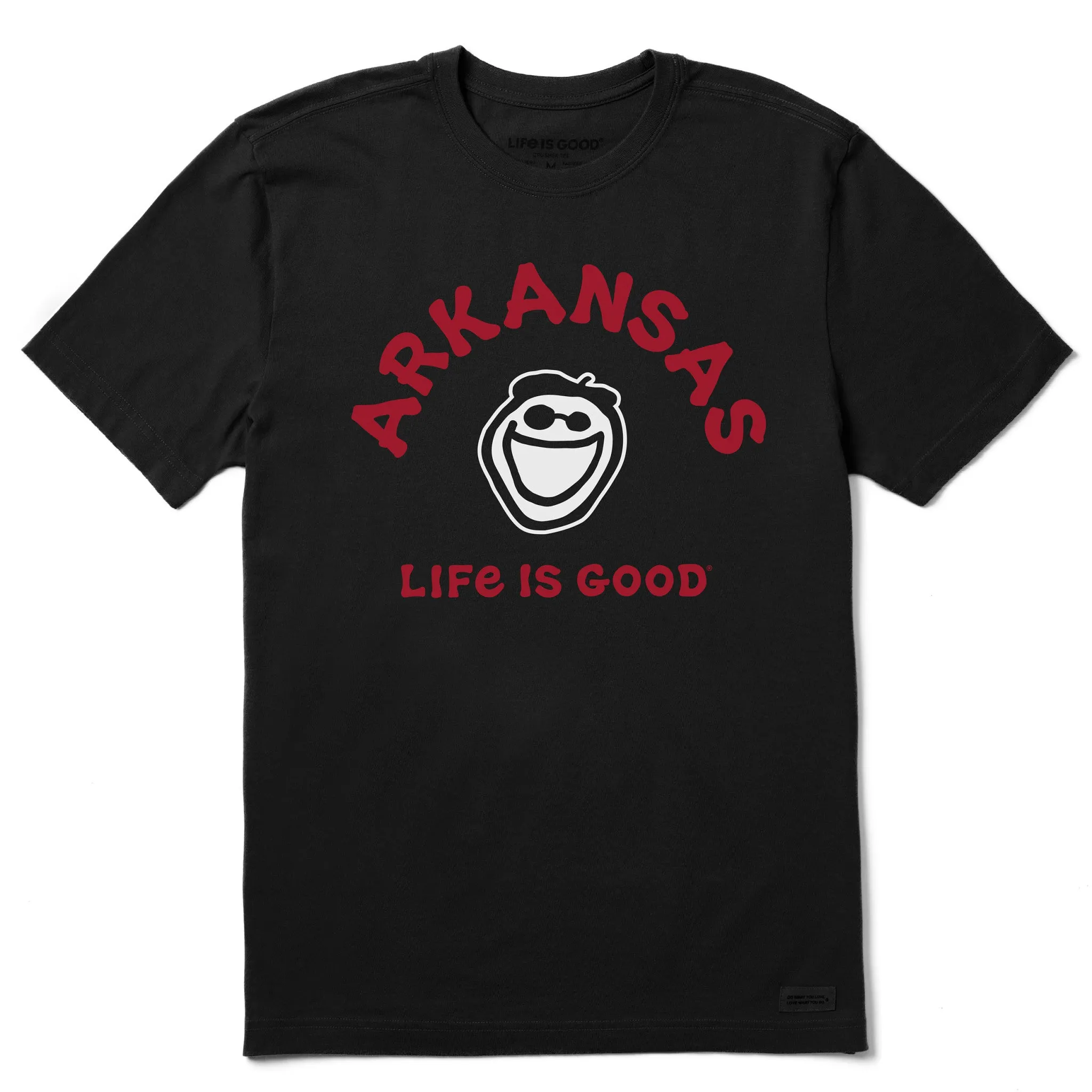 Men's Jake Arkansas Short Sleeve Crusher Tee Versatile and Stylish