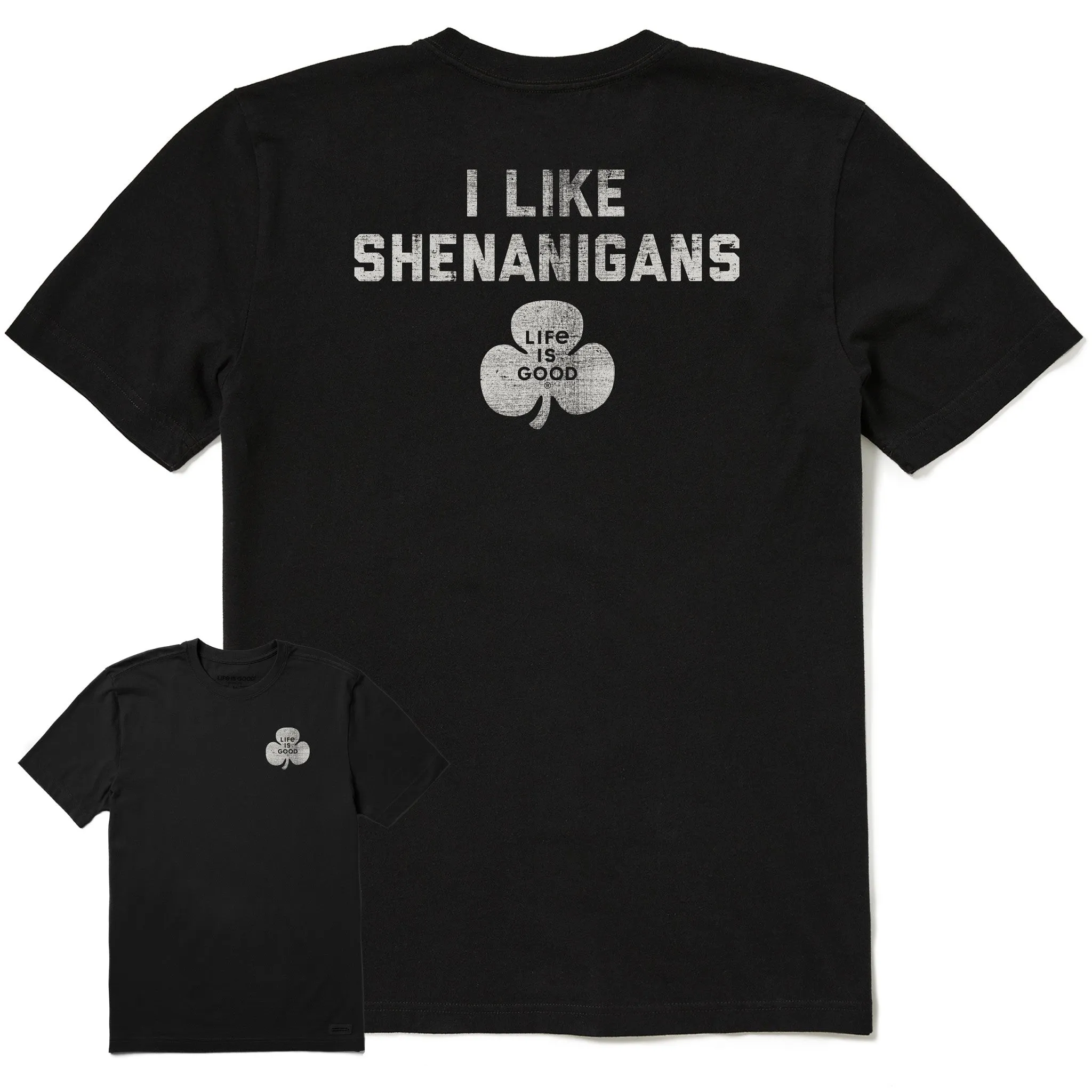Comfy Casual Wear Comfy Apparel Men's I Like Shenanigans Short Sleeve Crusher Tee