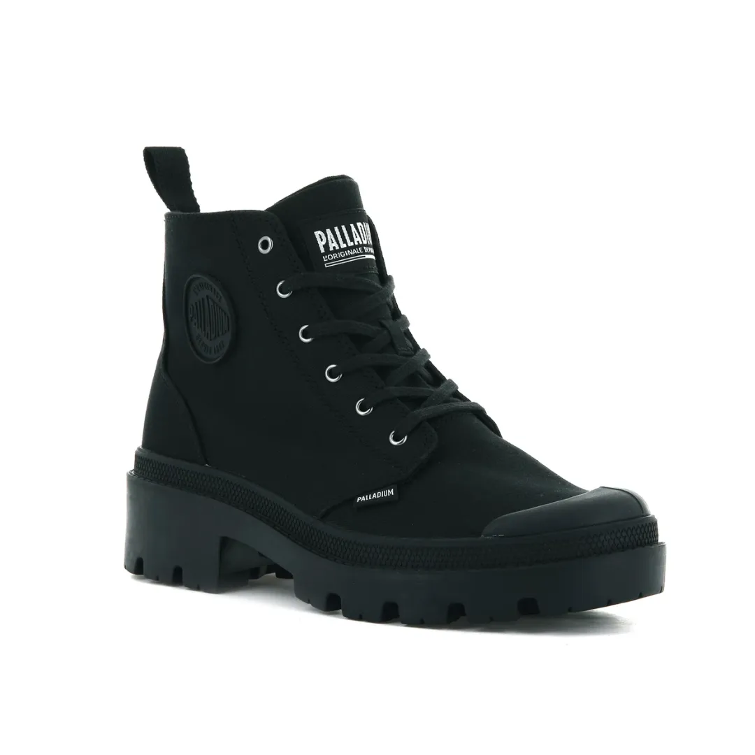 Pallabase Twill Boot in Black from Palladium Vintage Vibe