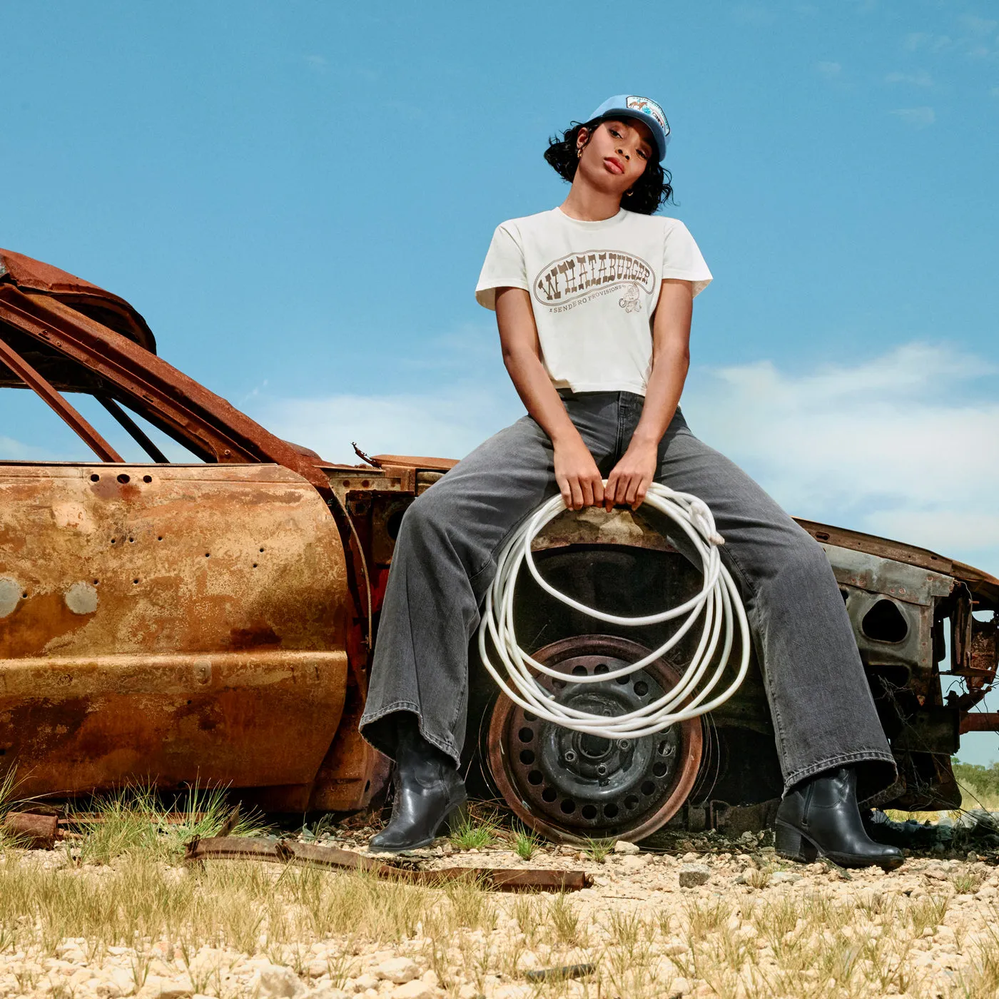 Sendero x Whataburger WhataRopin' Crop Tee Daily Outfit Style