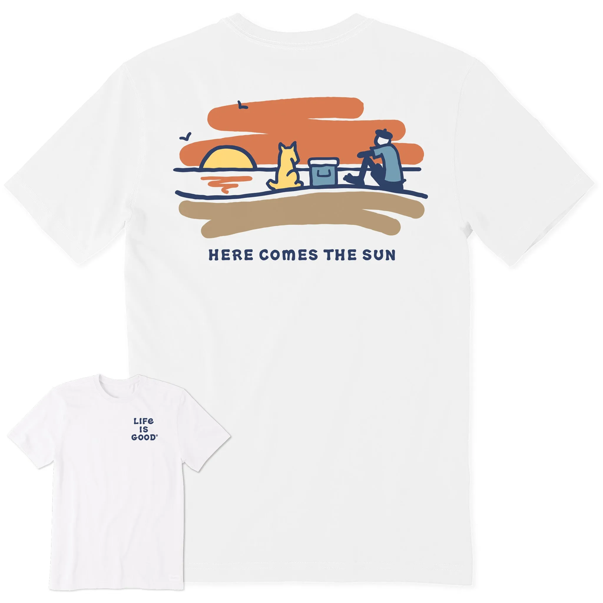 long sleeved Men's Jake Rocket Sunset Short Sleeve Crusher Tee