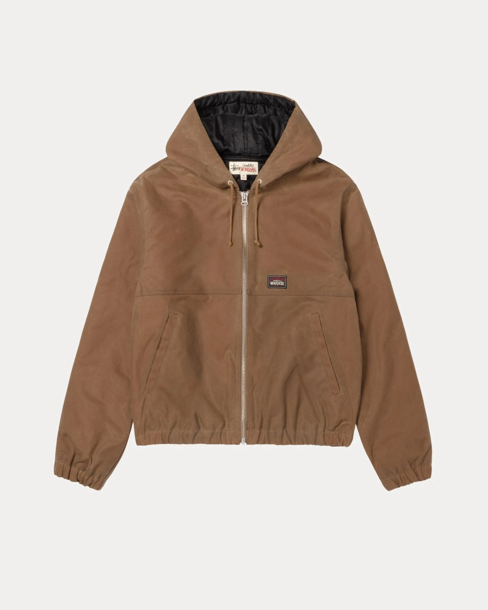 WAXED COTTON WORK JACKET Layered Collar