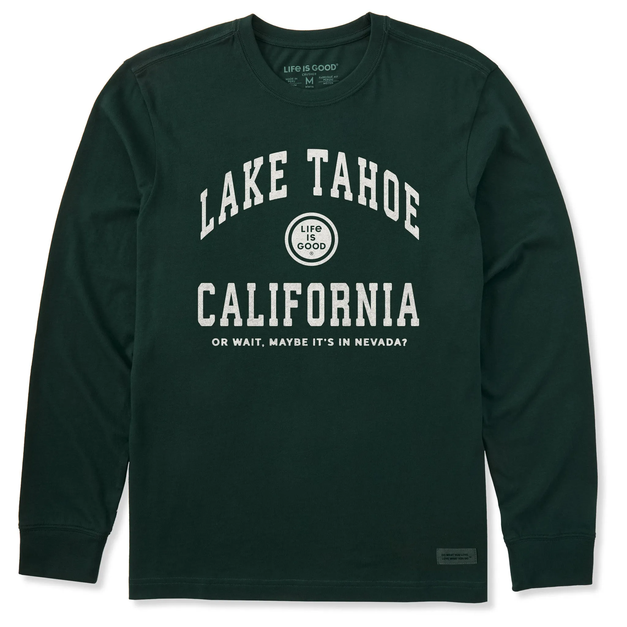 Men's Lake Tahoe Arch Long Sleeve Crusher Tee Outdoor Light