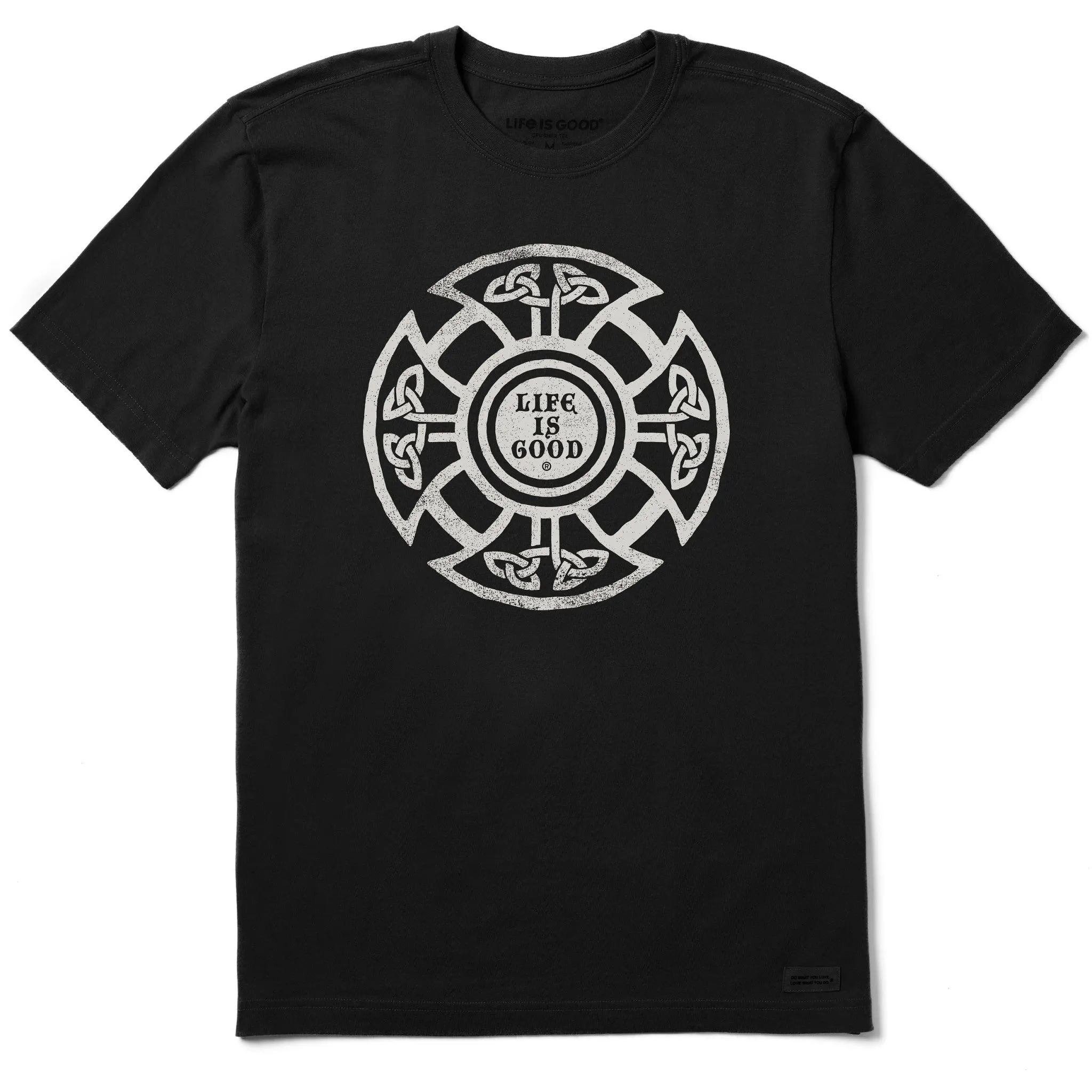LayeringFriendly Comfy Top Men's Life is Good Celtic Shield Short Sleeve Crusher Tee