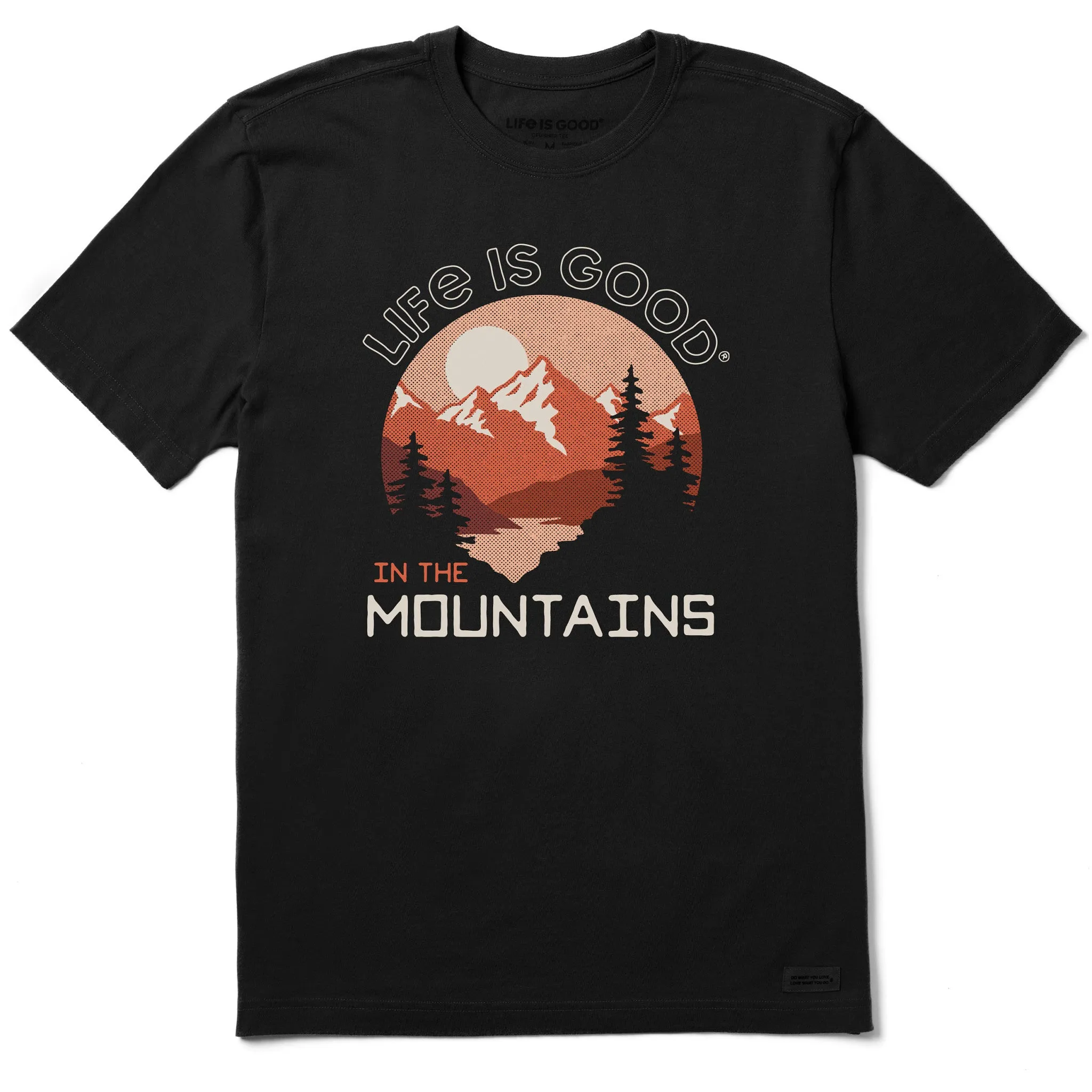 Men's Life is Good in the Mountains Short Sleeve Tee Soft Feel