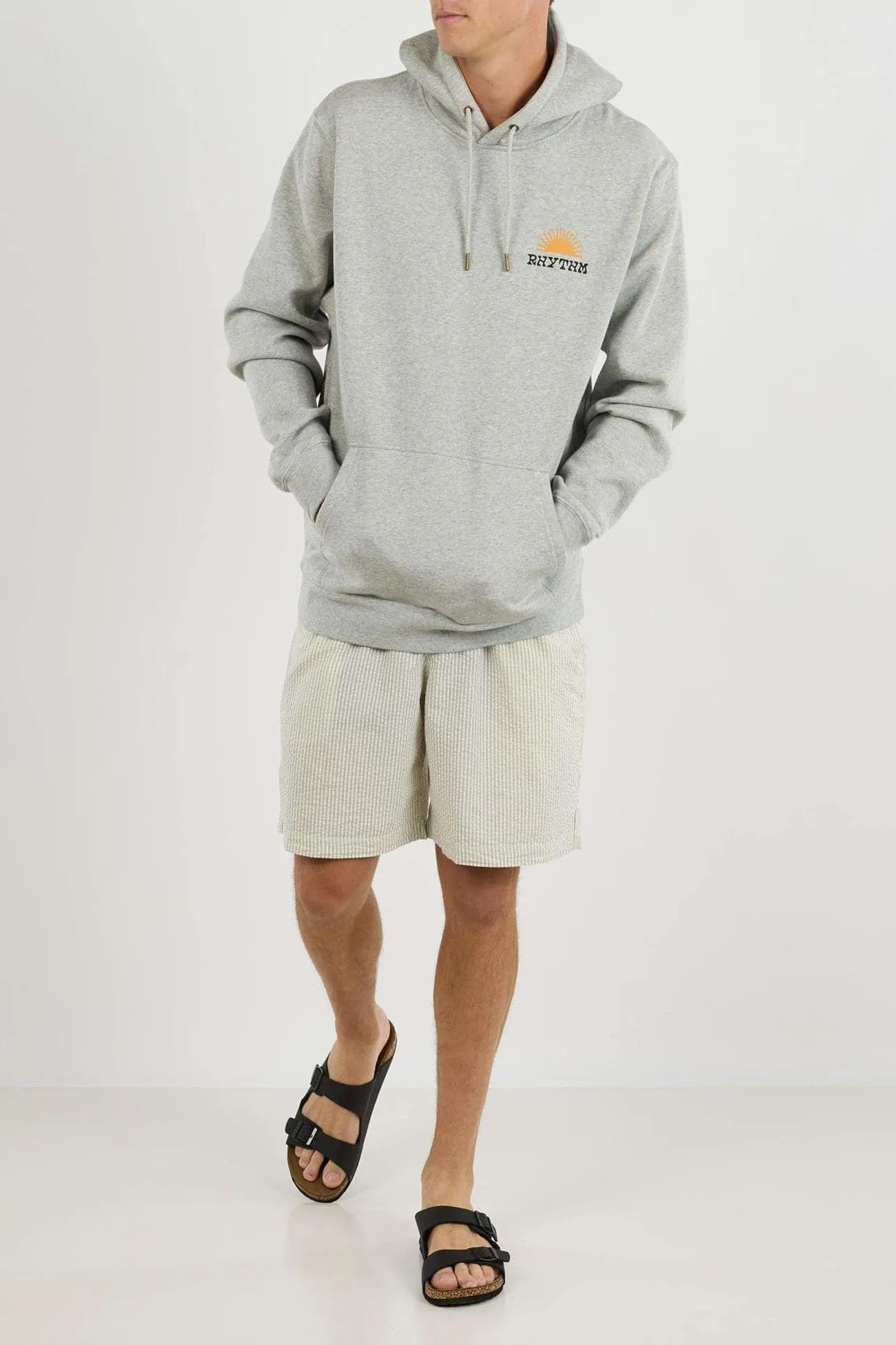 City Fit Awake Fleece Hood Grey Heather