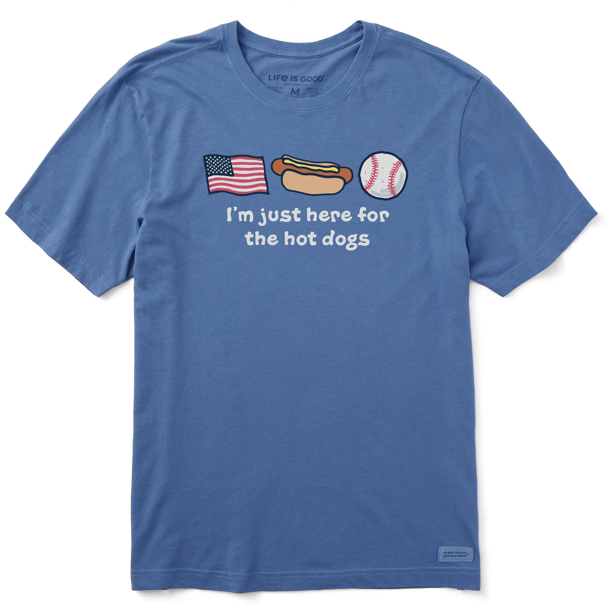 Men's Just Here for the Hot Dogs Short Sleeve Tee Running Speed