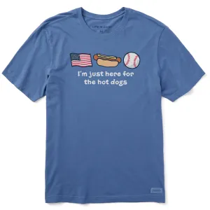 Men's Just Here for the Hot Dogs Short Sleeve Tee Running Speed