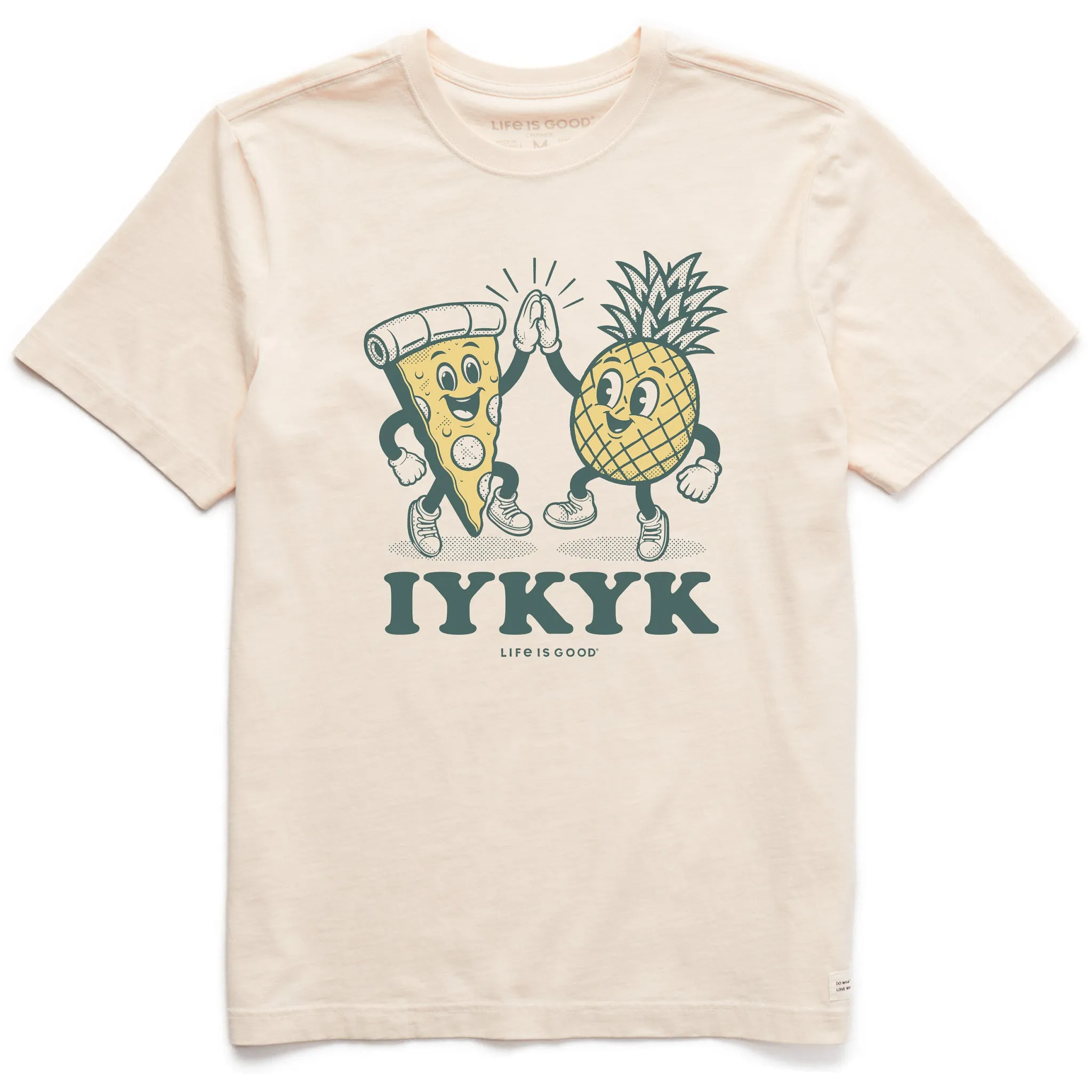 Men's IYKYK Hawaiian Pizza Short Sleeve Crusher Tee Classic Wearable Relaxed Wearable