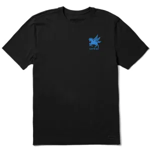 Christmas Men's Let's Go Pegasus Short Sleeve Crusher Tee