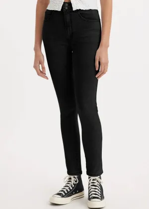 Women's Plain Skinny Jeans,Black Go Anywhere Look