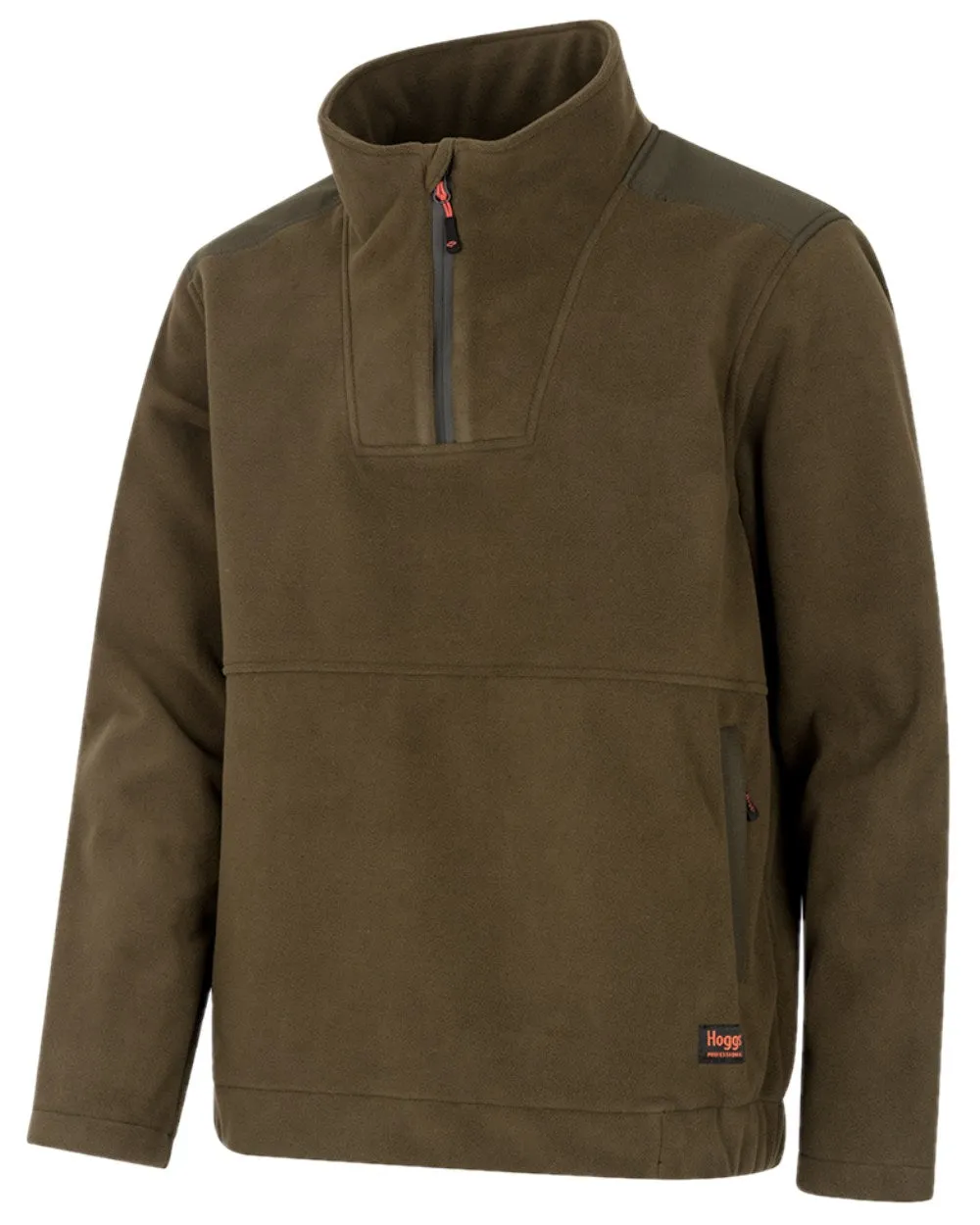 Stylish Jumper Hoggs of Fife Green King II 1/4 Zip Bonded Fleece