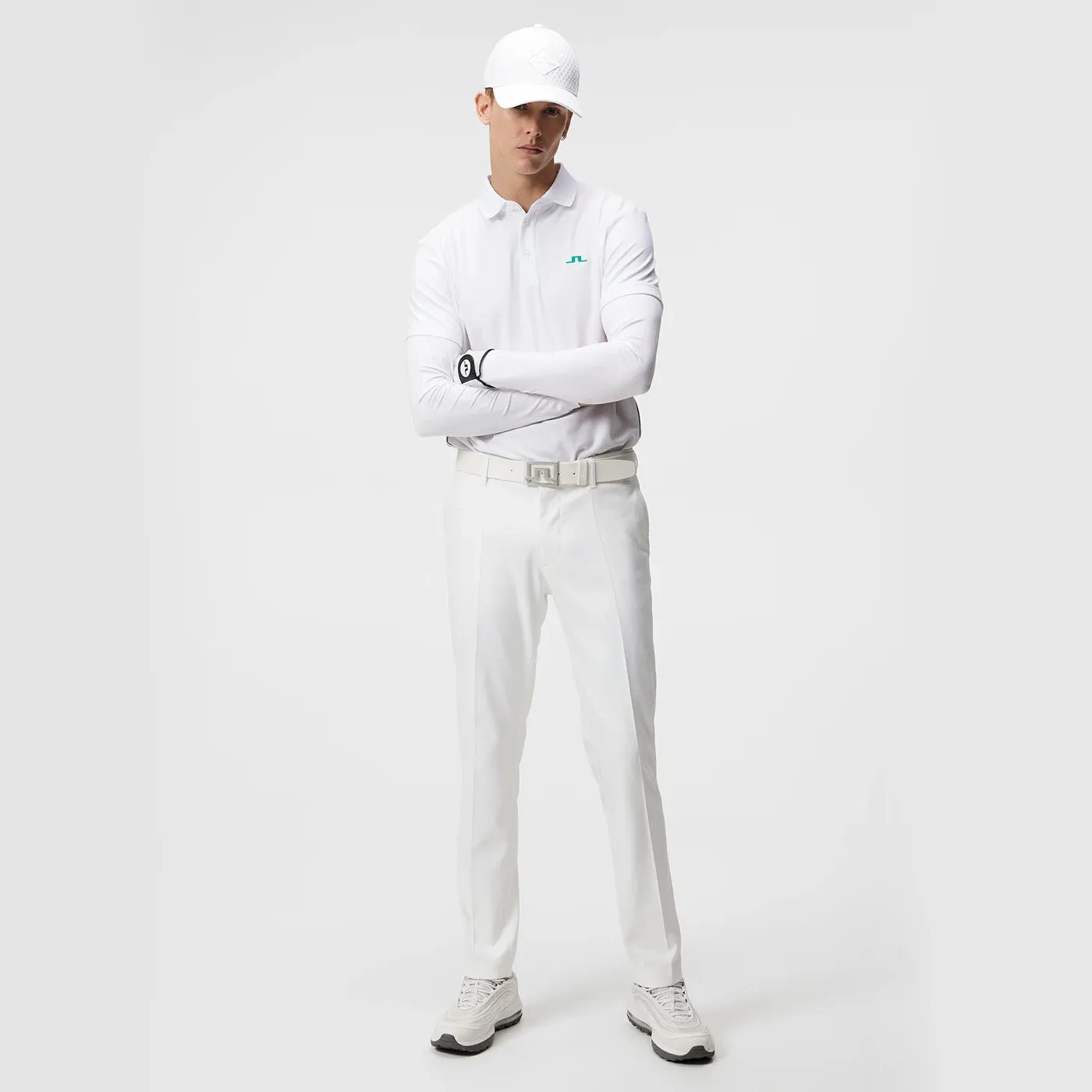 J.Lindeberg Ellott Golf Pants - White Sustainable Material Blend Smart Look