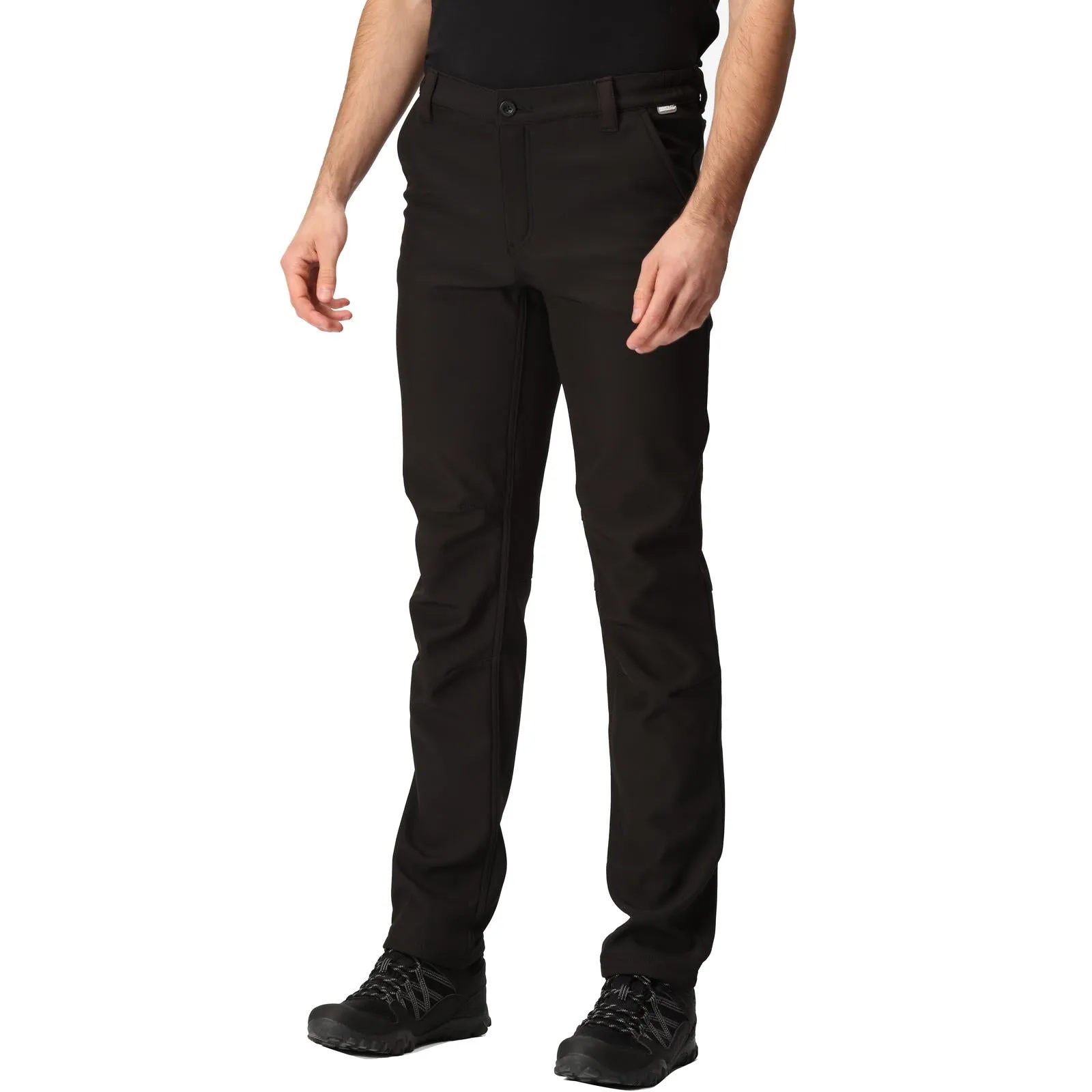 Regatta Mens Fenton Softshell Walking Trousers elastic waistband