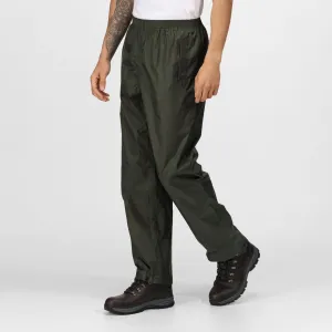 Regatta Mens Pro Pack Away Breathable Waterproof Overtrousers Water Resistant Finish