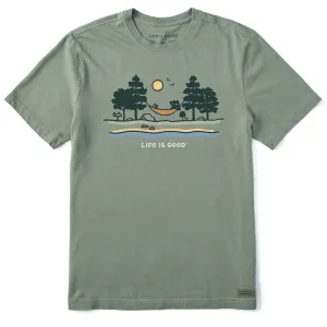 Adjustable Hem Breathable Fit Wear Men's Lake Hammock Vista Short Sleeve Tee
