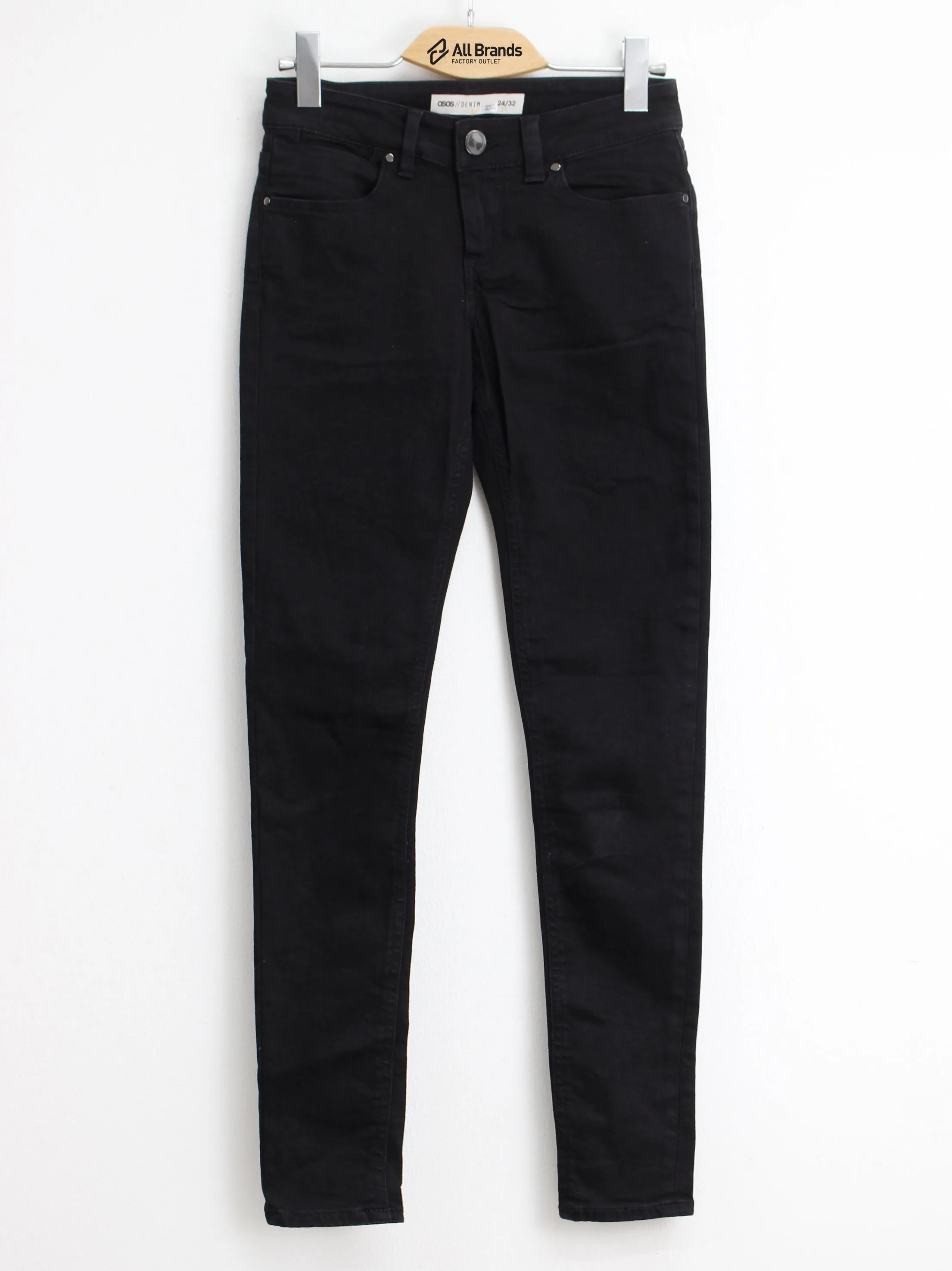 Women's Plain Jeans,Black Basic Fashion