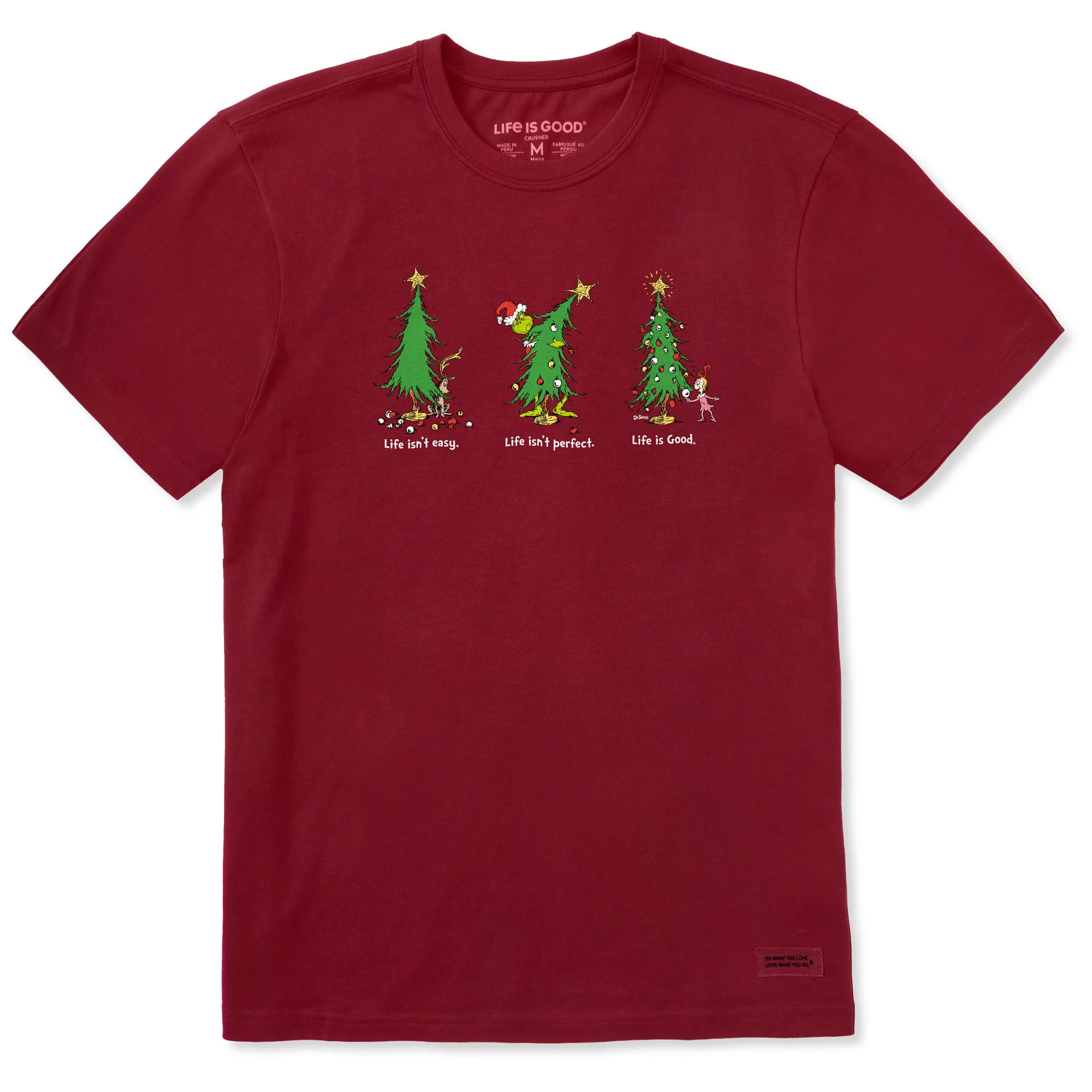 Sleek Waist Men's Life Isn't Easy Grinch Short Sleeve Crusher Tee