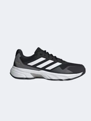 Comfort Midsole Earth Mood Adidas Courtjam Control 3 Men Tennis Shoes Black/White/Grey