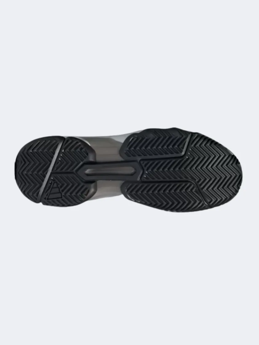 Adidas Courtjam Control 3 Men Tennis Shoes Black/White/Grey Block Walk Athletic