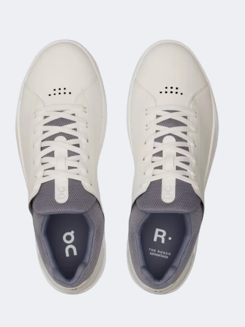 On The Roger Advantage 2 Men Tennis Shoes White/Fossil New Drop Mom Safe