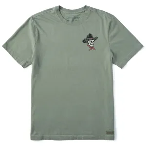 Cashmere combination Durable Ribbed Hem Men's Life Was Good Cowboy Short Sleeve Tee