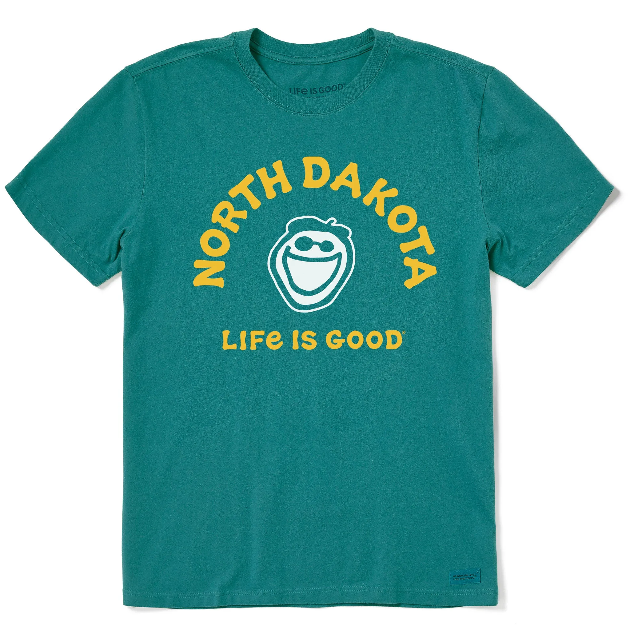 Quick Comfort casual outing Men's Jake North Dakota Short Sleeve Crusher Tee