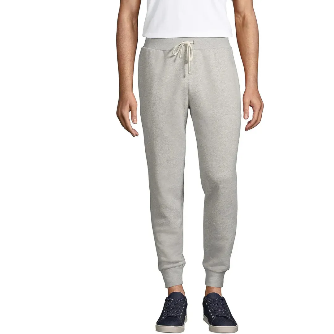 Effortless Fit Lands' End Men's Serious Sweatspants Gray Heather 5120259