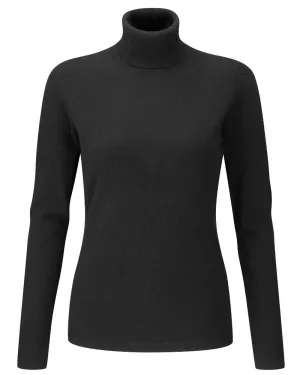 Alan Paine Rebecca Ladies Roll Neck Jumper Soft Texture Light Warmth