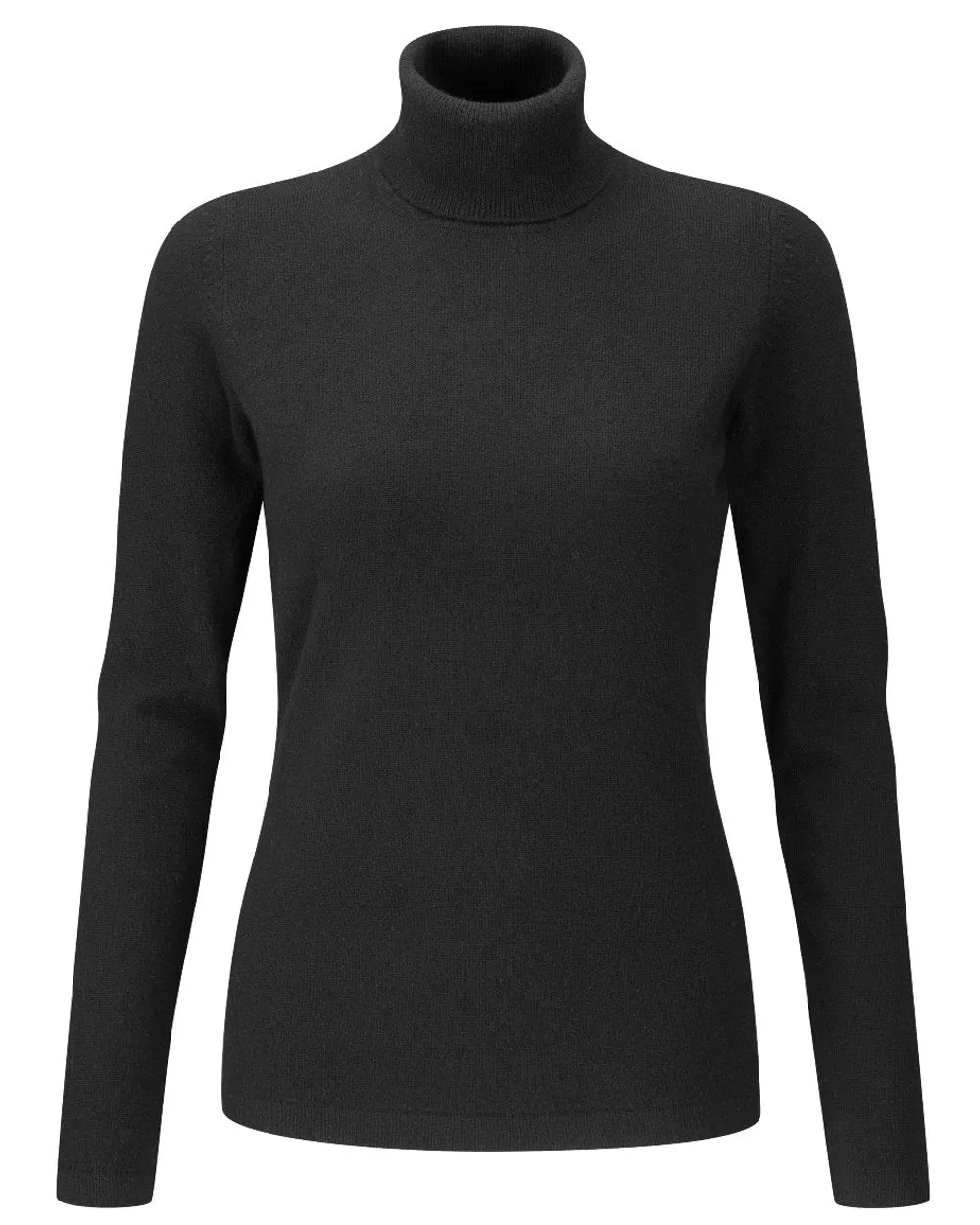 Alan Paine Rebecca Ladies Roll Neck Jumper Soft Texture Light Warmth