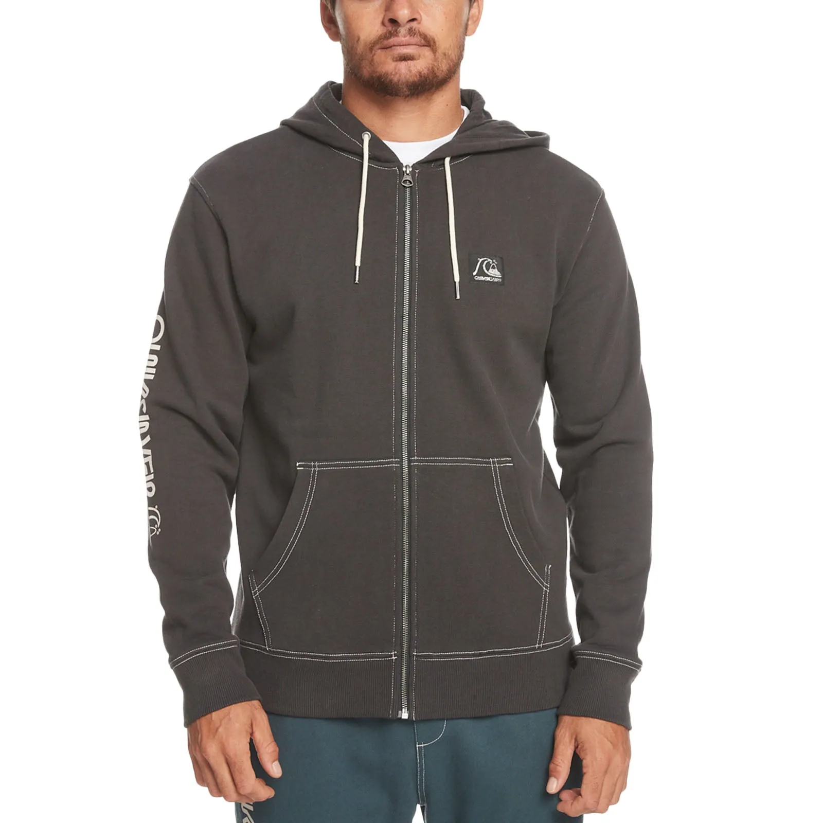 Quiksilver Mens the Original Full Zip Hoody Hoodie buckle accents product premium quality