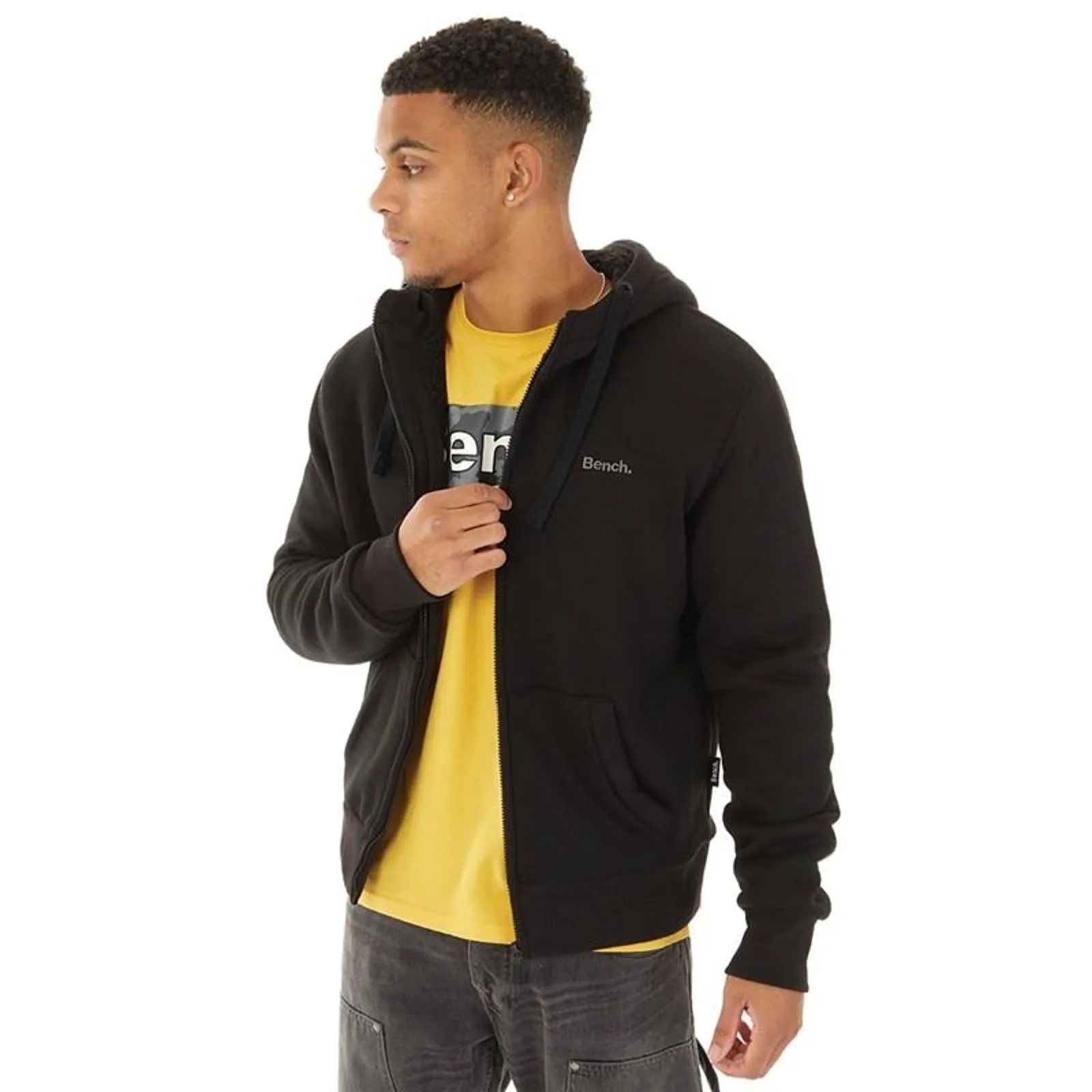 Bench Mens Baraz Zip Up Hoodie Street Comfort Fashion Forward