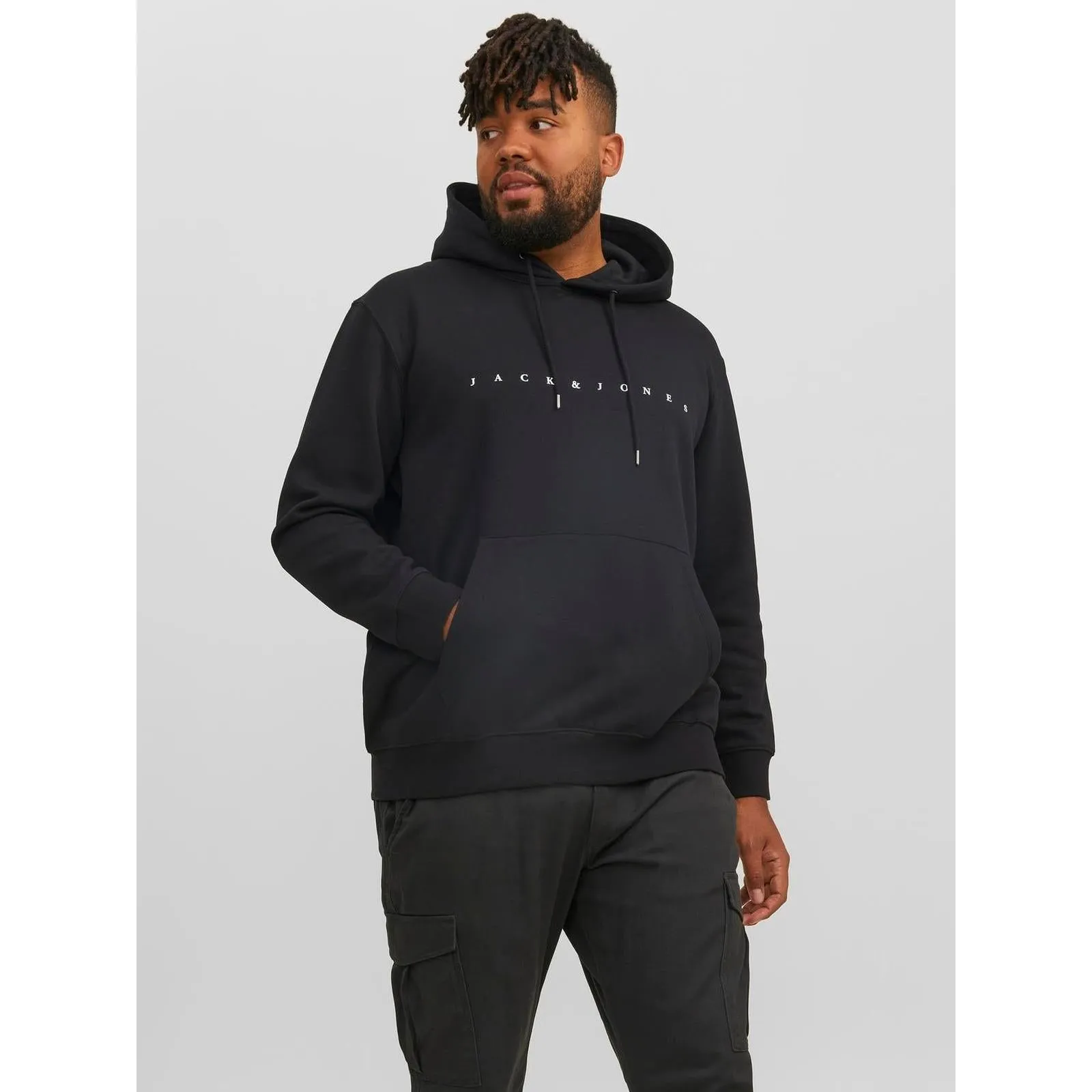 Jack & Jones Mens Star Big & Tall Pullover Hoodie men