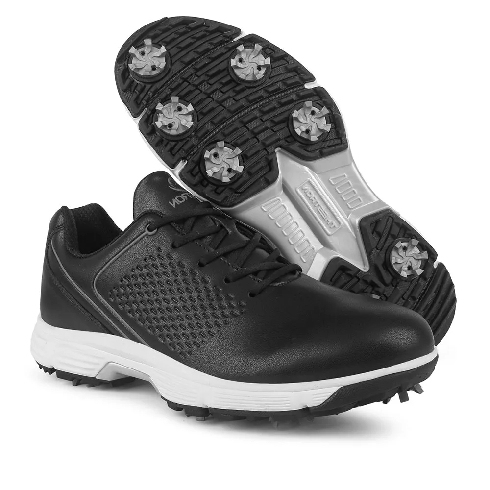 Ergonomic Design Ask Echo  G617 Men's Professional Spikes Golf Shoes / Black