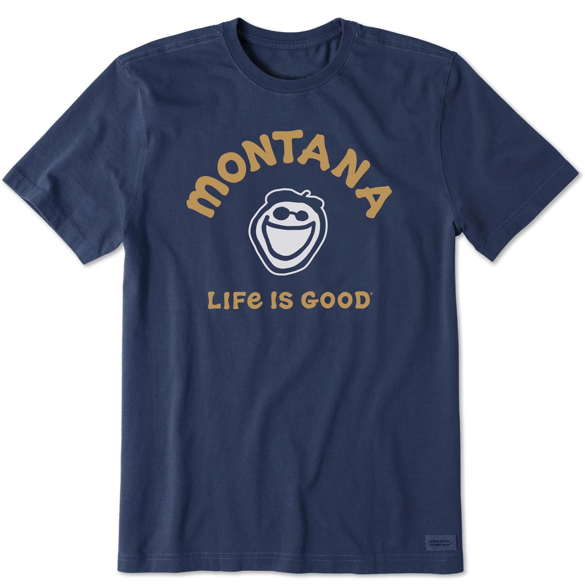 Flex Fit Comfy Look Wear Men's Jake Montana Short Sleeve Crusher Tee