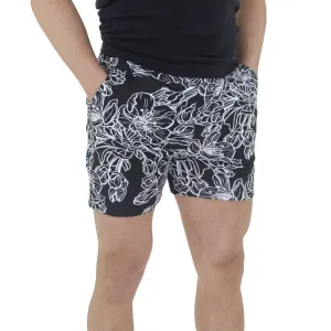 Cool Look Men's Floral Cotton Short,Black