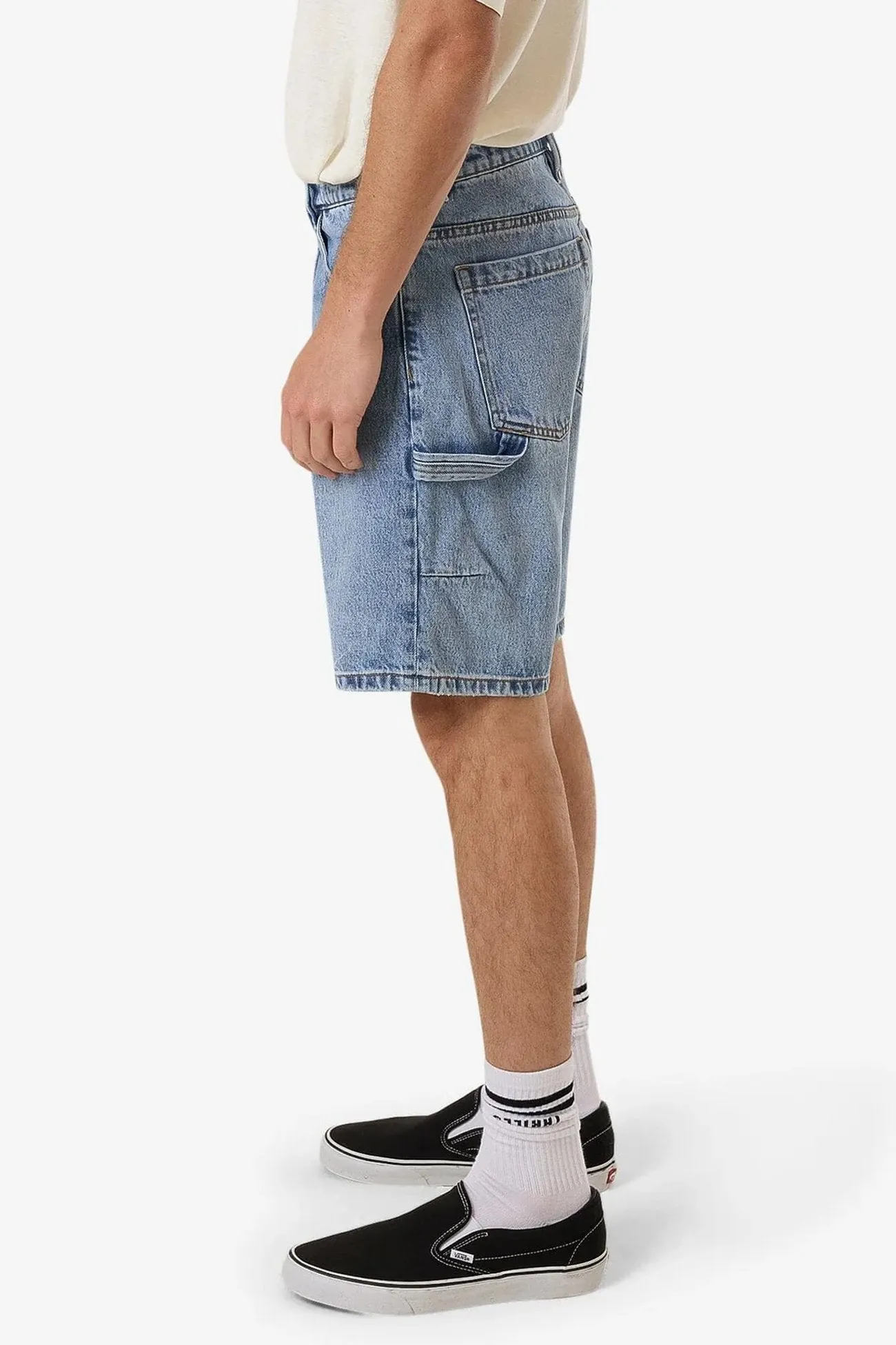 Slacker Denim Short Tempest Blue Nylon Material