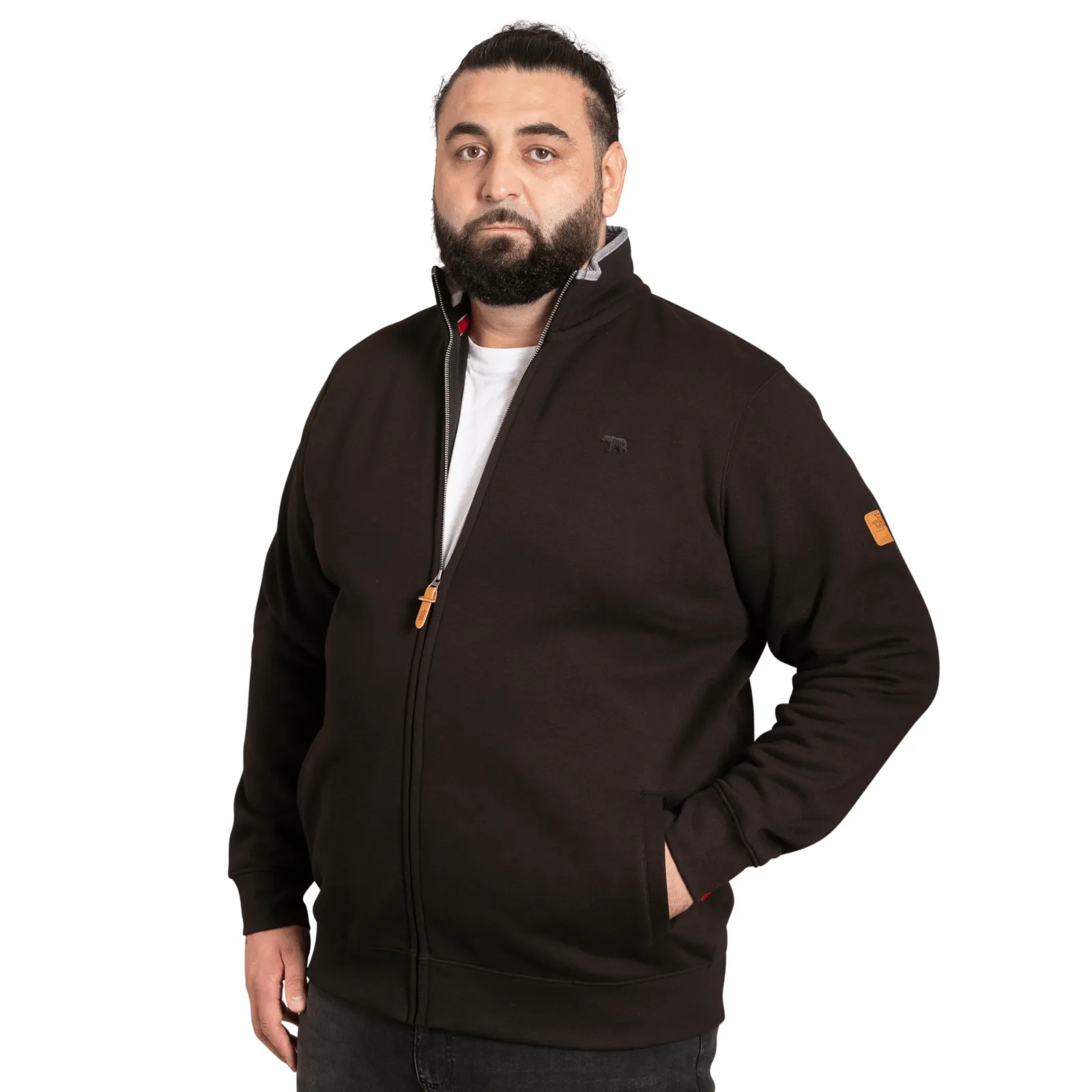 D555 Mens Johnson Big & Tall Full Zip Sweatshirt Comfortable fit