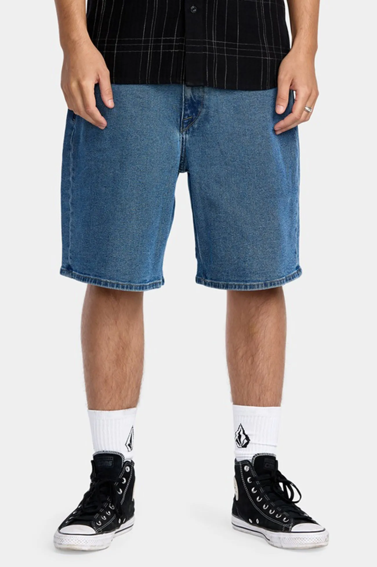 Billow Denim Short 22 Deep River Blues One-of-a-kind