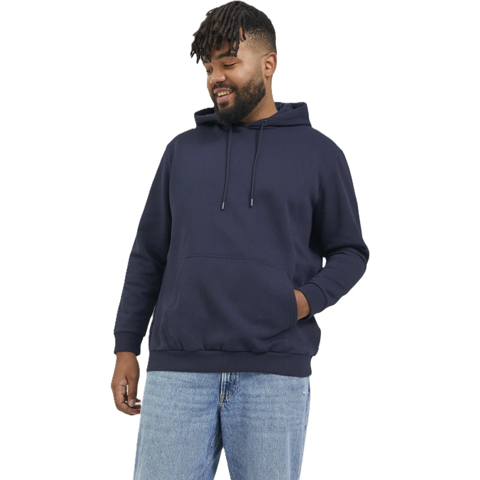 Jack & Jones Mens Bradley Sweat  Big & Tall Hoodie Cozy Style
