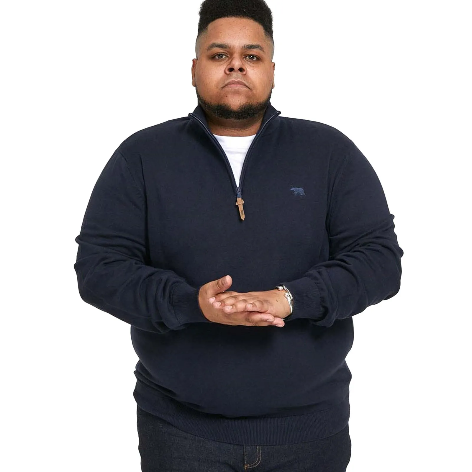 D555 Mens Giuseppe Big & Tall Half Zip Sweatshirt product quilted lining comfort