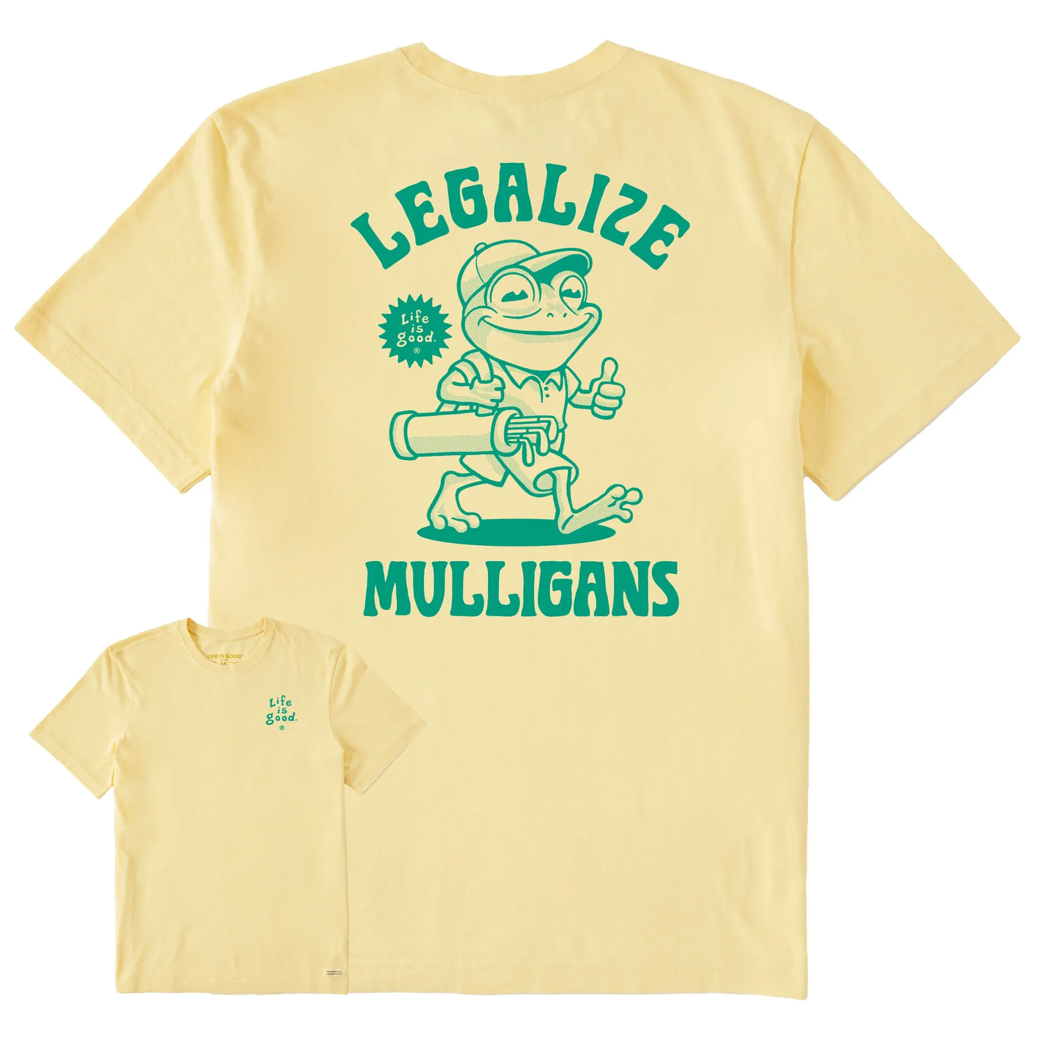 Men's Legalize Mulligans Frog Short Sleeve Tee Sleek Performance