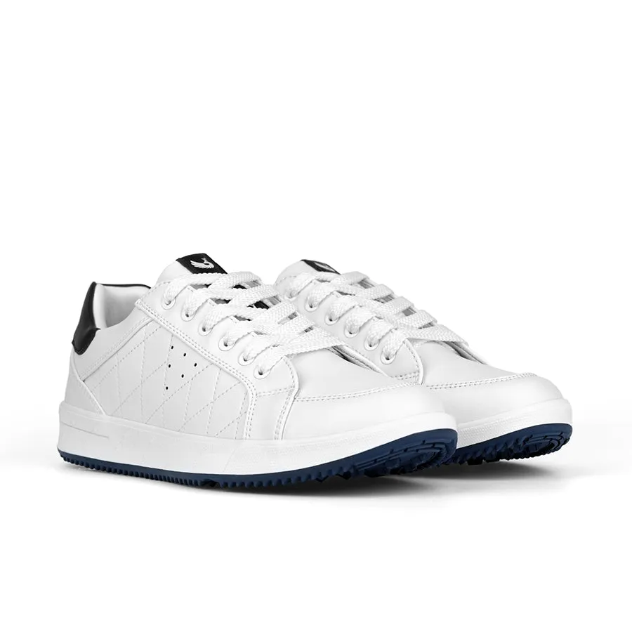 Ask Echo G2 Men's Professional Leather Golf Shoes  / White Rugged Design