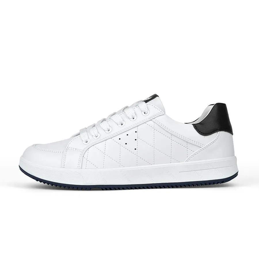 Ask Echo G2 Men's Professional Leather Golf Shoes  / White Elite Drive Outer Traction