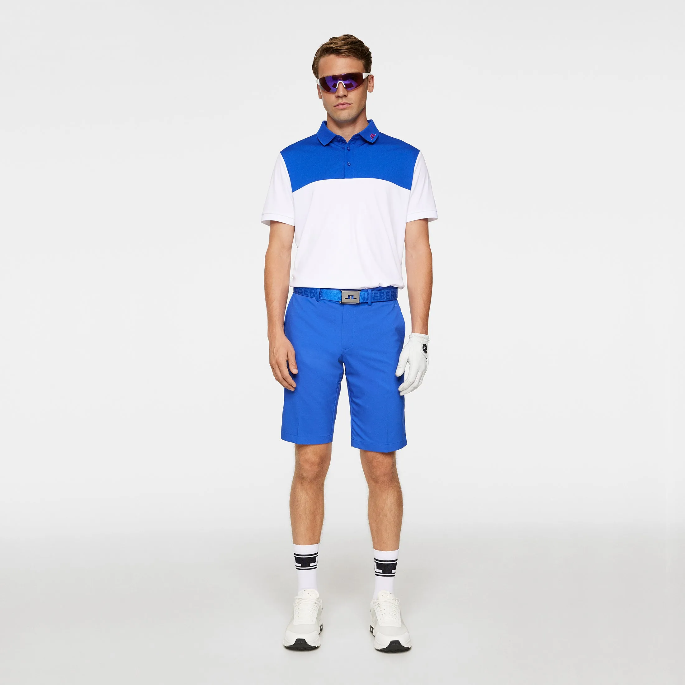 J.Lindeberg Eloy Golf Shorts - Club Blue Breezy Waist Active Style