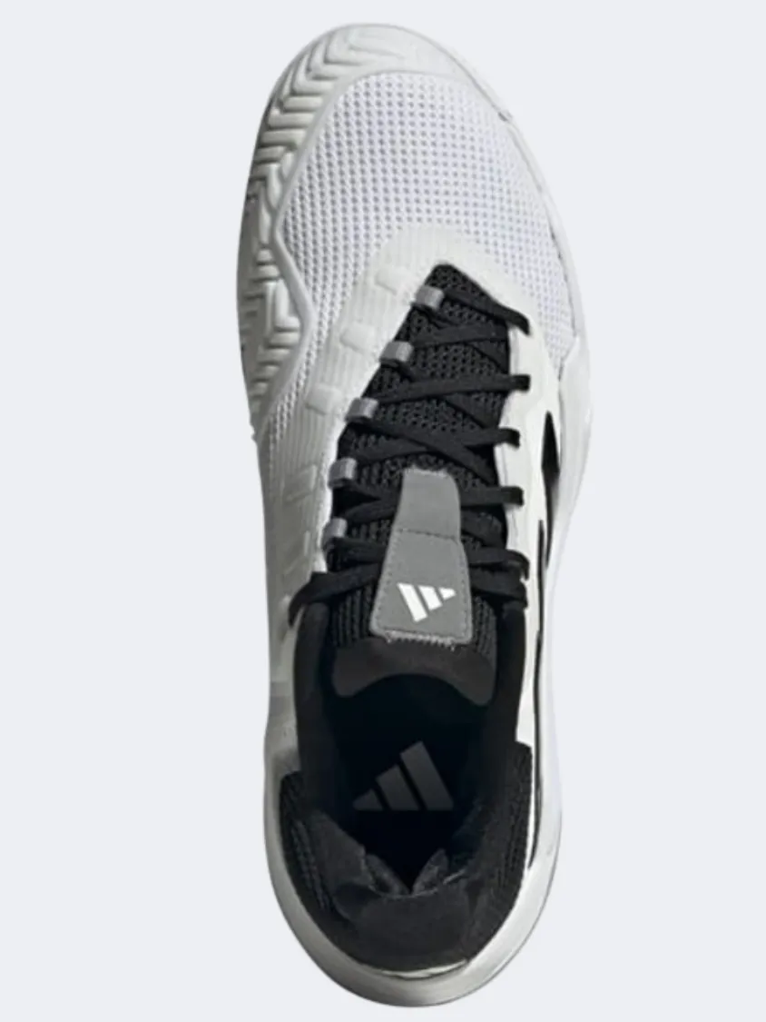 Zip Up Adidas Barricade 13 Men Tennis Shoes White/Black/Grey
