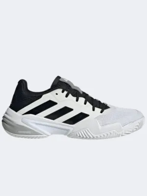 Adidas Barricade 13 Men Tennis Shoes White/Black/Grey Breathable Lining group walk