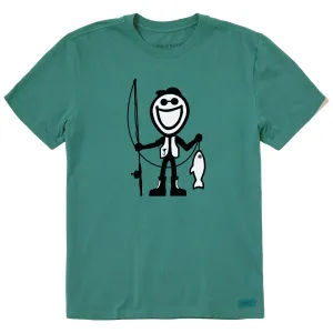 Essential Wear Easy Wear Men's Jake Fish Short Sleeve Crusher Tee