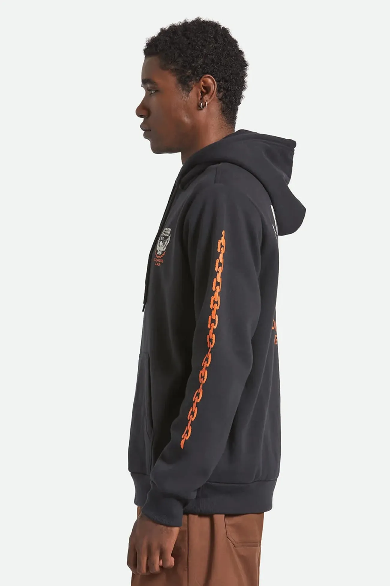 Waller Hoodie Black product shoe support Quilted Lining
