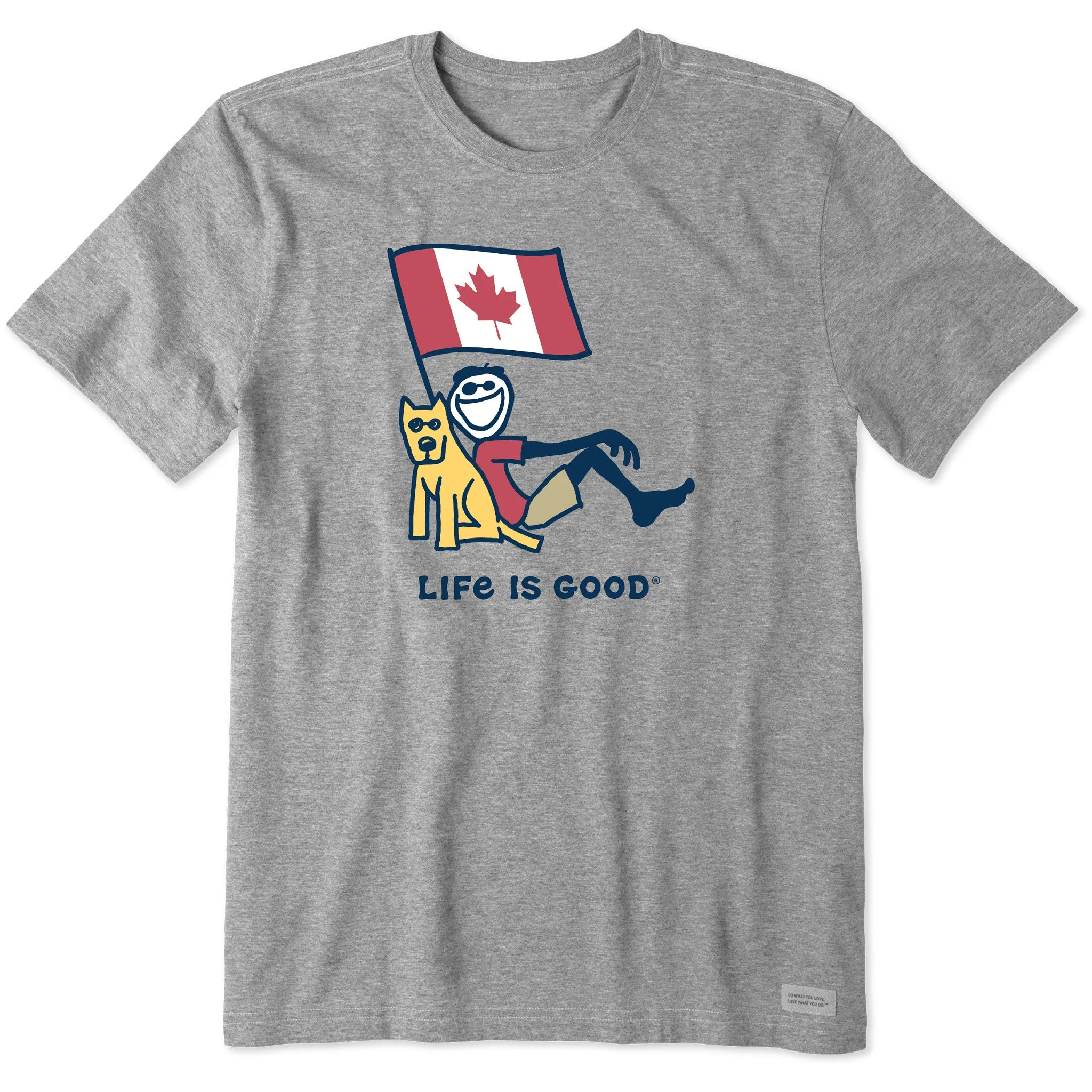 Fashionable Option Men's Jake and Rocket Canadian Flag Short Sleeve Tee